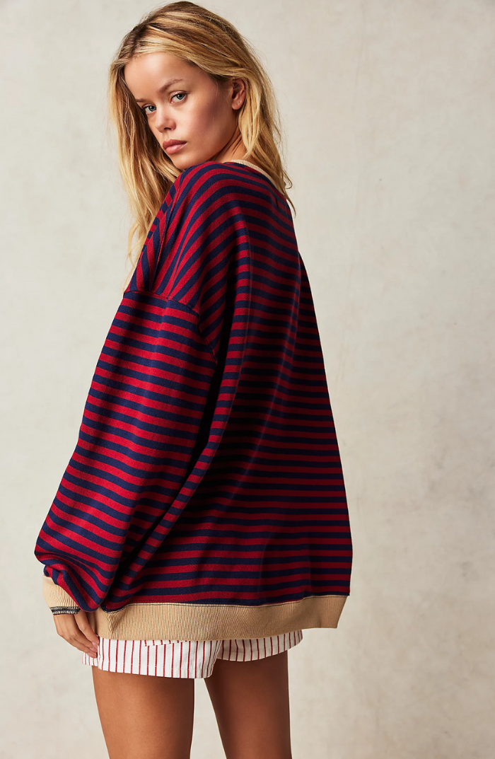 STRIPED OVERSIZED SWEchoarchivTER