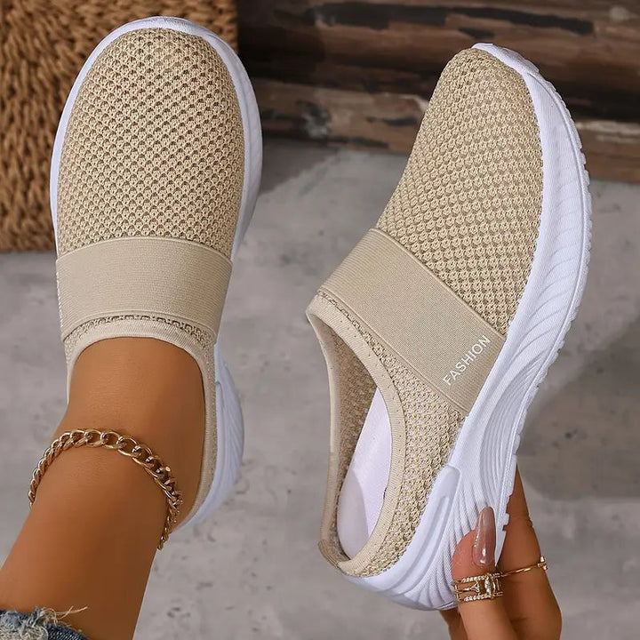 Echoarchiv | Orthopädische Slip on Damenschuhe mit Klettverschluss