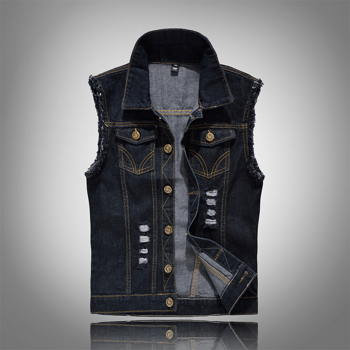 Echoarchiv Stylische Denim Weste für Herren