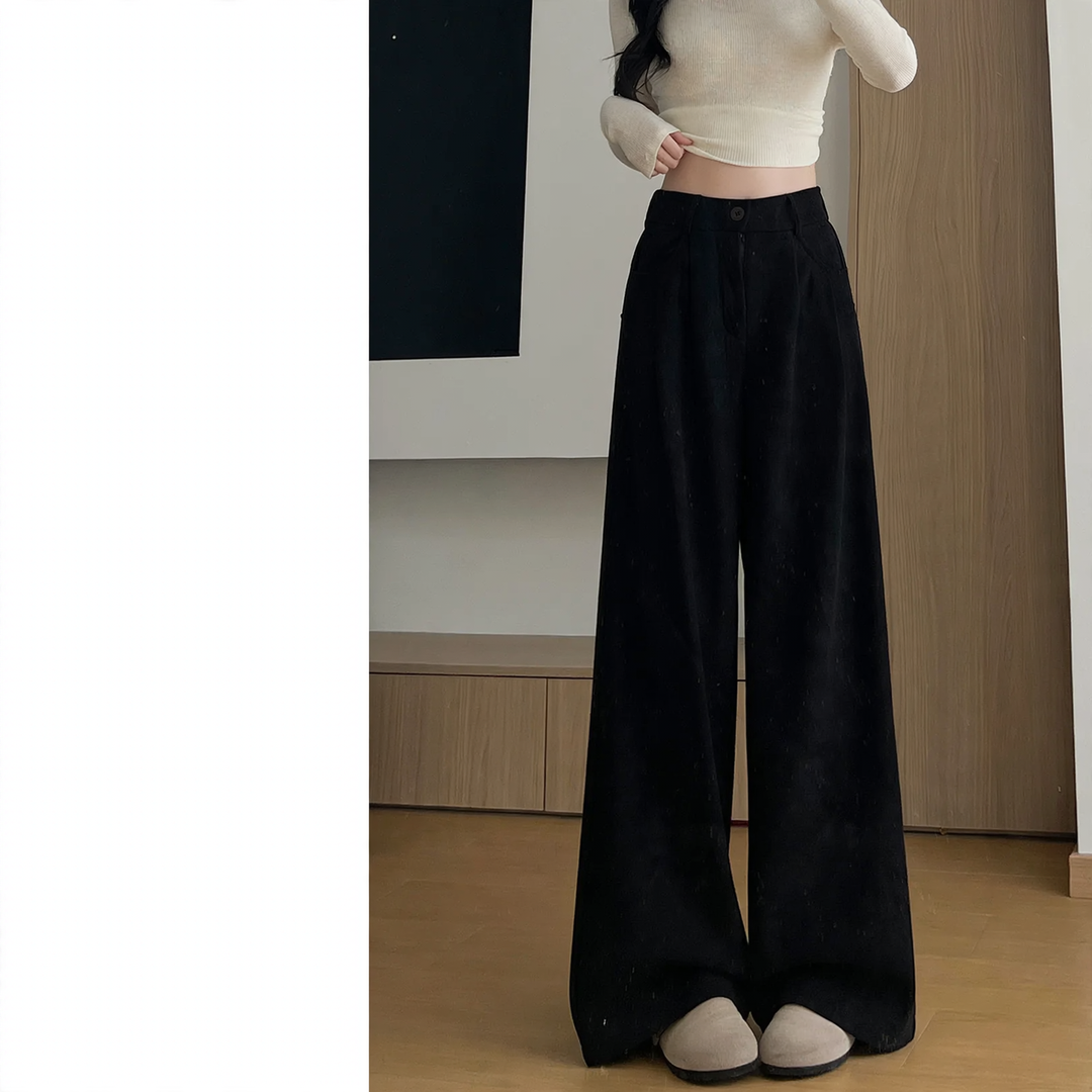 Kord-Hosen mit hohem Bund für Damen