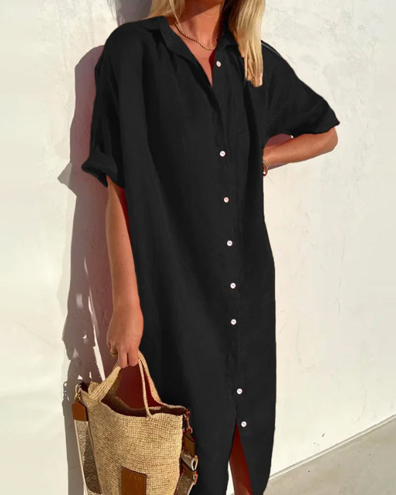 Baumwoll-Hemdkleid