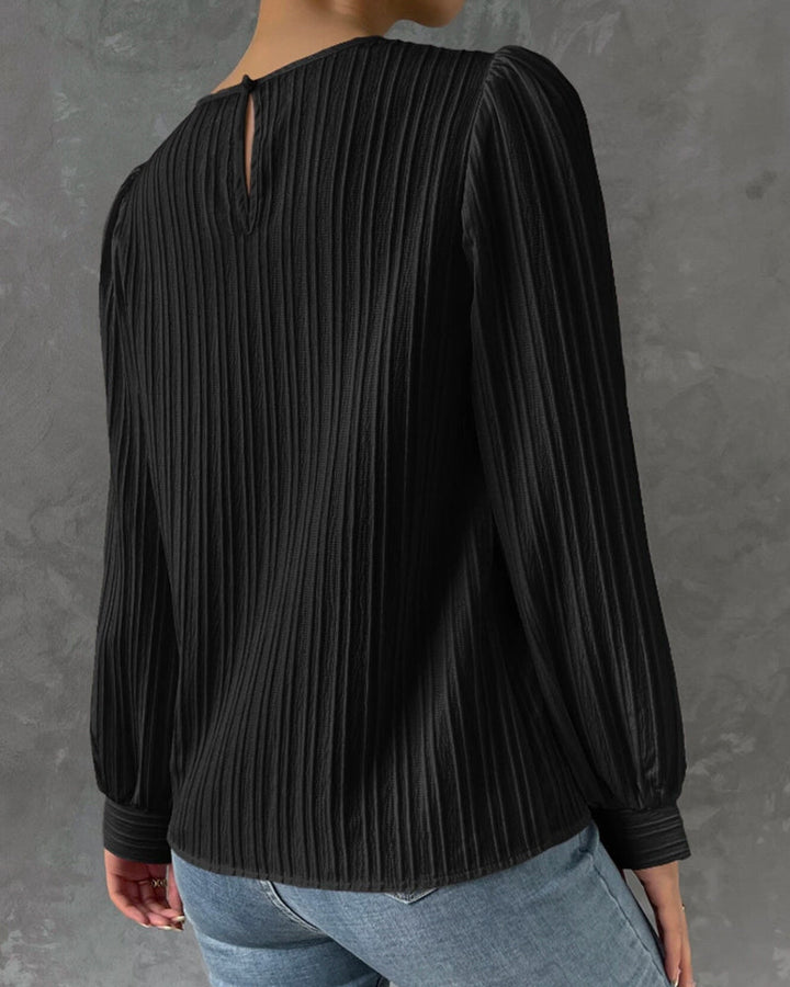 Elegantes Shirt mit Rundhalsausschnitt