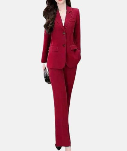 Eleganter Hosenanzug mit taillierter Blazer