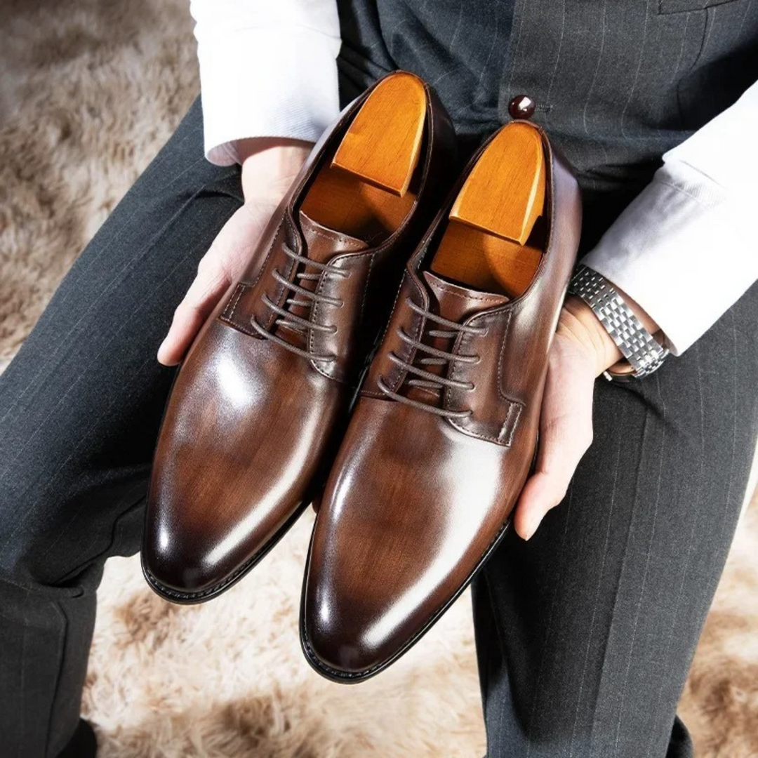 Echoarchiv | Schnürschuhe Italiano Derbi Leder Anzugschuhe Herren