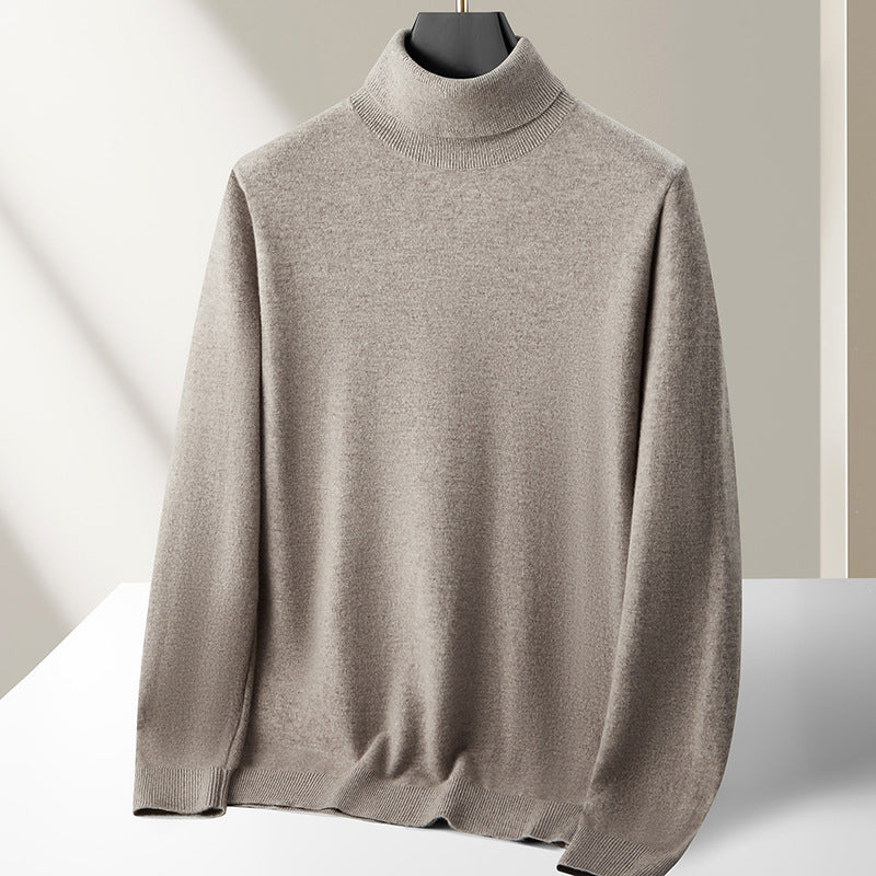 Herren-Rollkragenpullover aus 100% Schurwolle