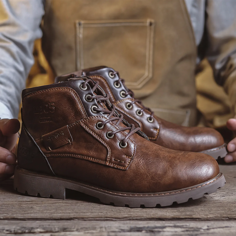 Herren-Stiefel im Retro-Stil mit Reißverschluss