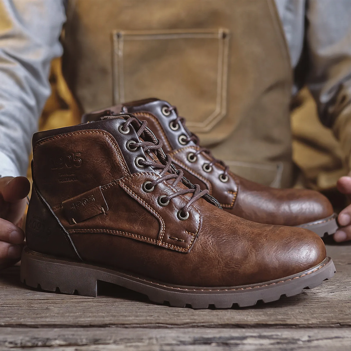 Herren-Stiefel im Retro-Stil mit Reißverschluss