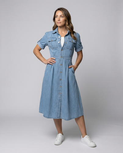 Echoarchiv | Alissa Trendy Denim Kleid
