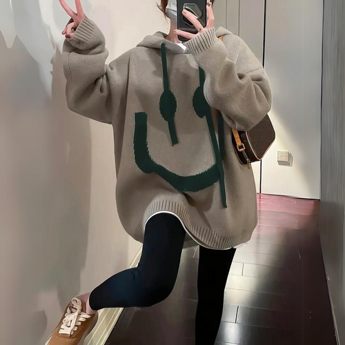 Echoarchiv | Warmer Hoodie Smiley Print