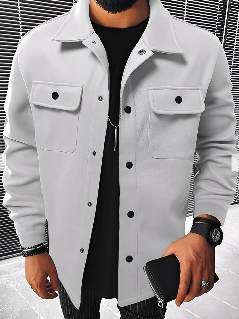 Echoarchiv | Lässige Karierte Jacke mit Taschen für Herren