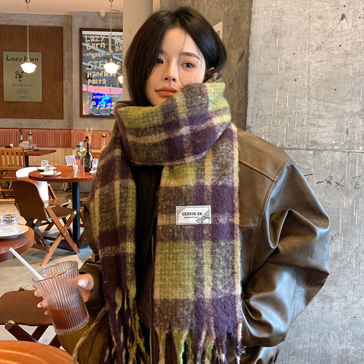 Karo-Schal, 225 cm