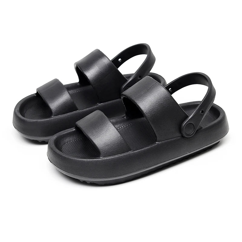 Echoarchiv | Orthopädische Sandalen Comfort Plus Pantoletten mit Doppelriemen Gepolsterte, Lässige Slip-On-Sandalen