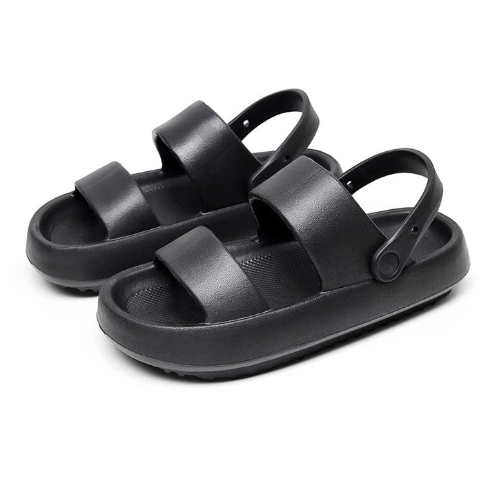 Echoarchiv | Orthopädische Sandalen Comfort Plus Pantoletten mit Doppelriemen Gepolsterte, Lässige Slip-On-Sandalen