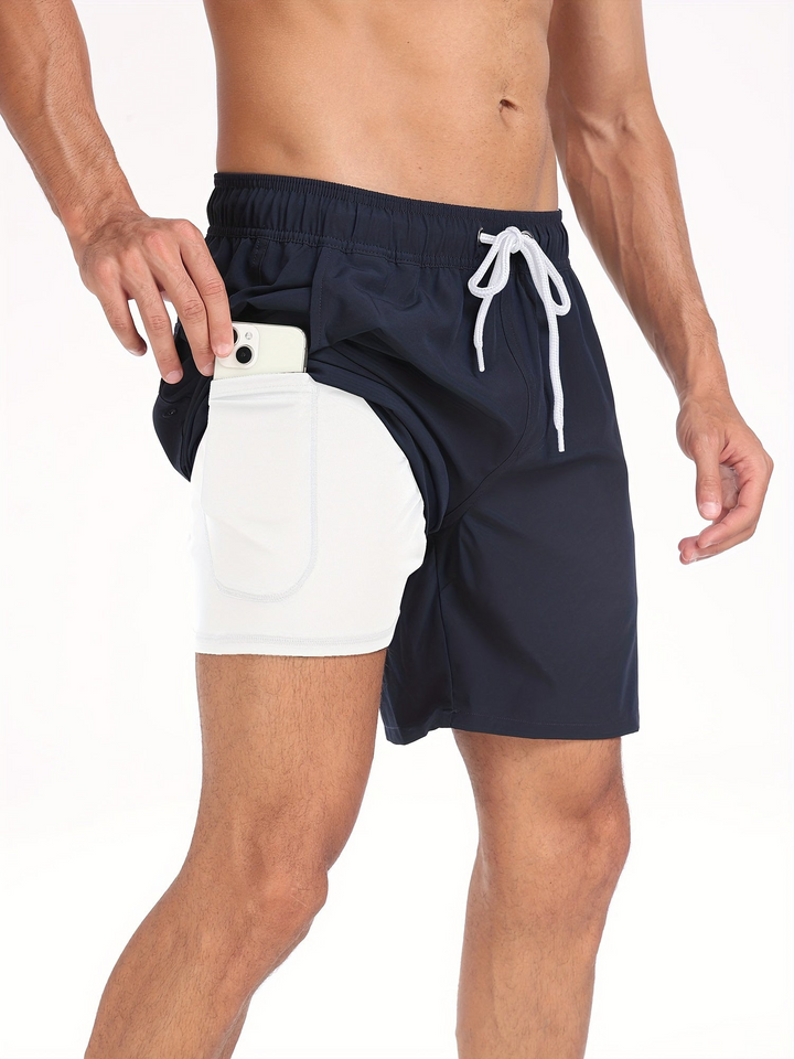 Echoarchiv | Schnell Trocknende Herren Badehose Doppelschicht Design