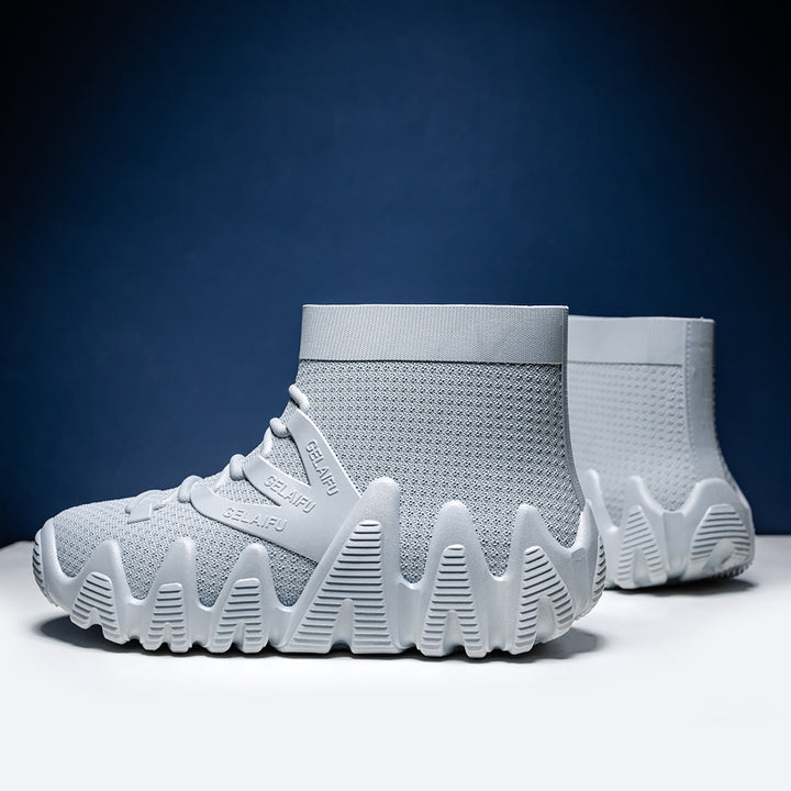 Wasserdichte Herren-Stiefel, PVC, gefüttert