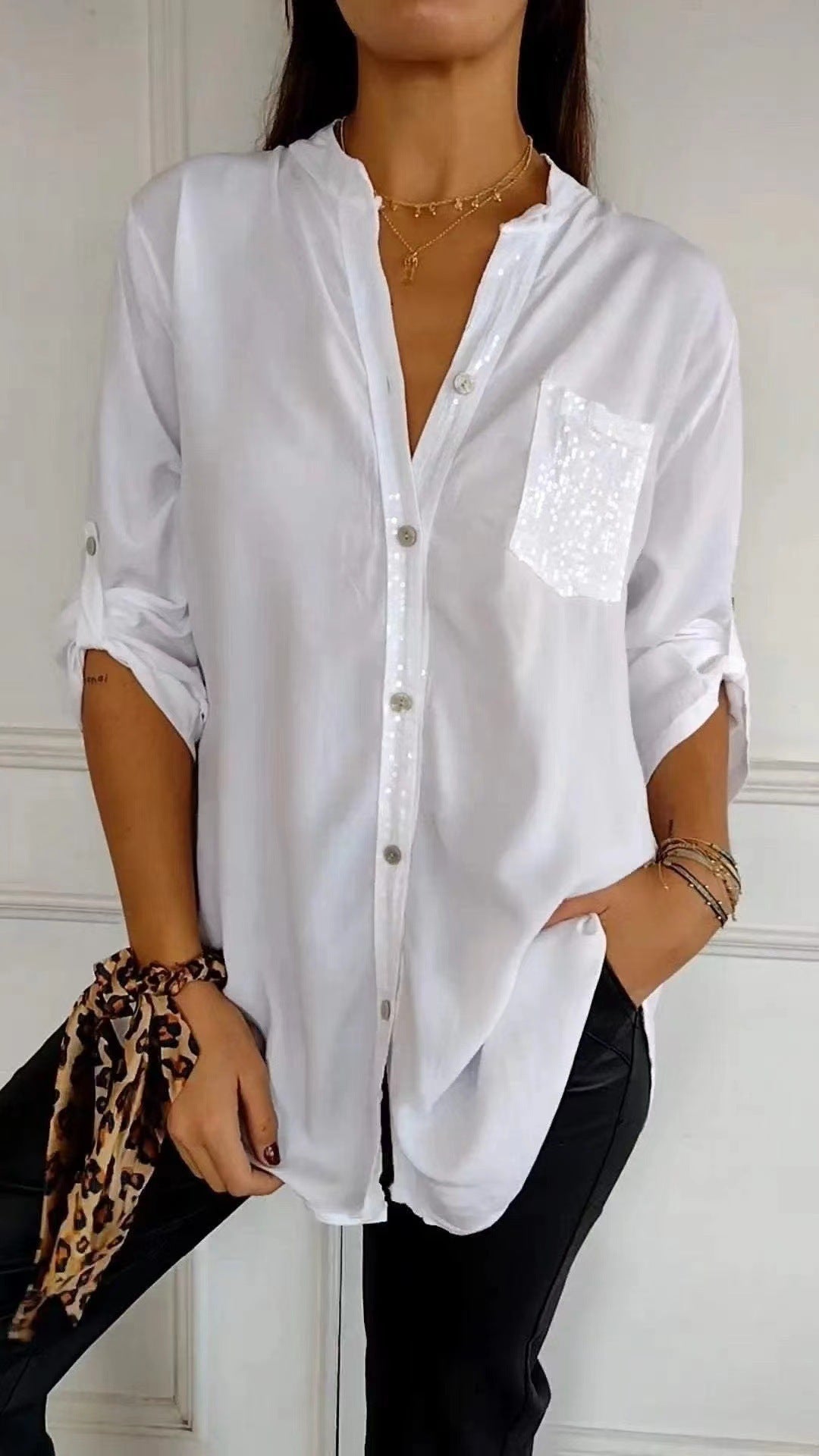 Echoarchiv | Glitzerbluse Mit Paillettentasche