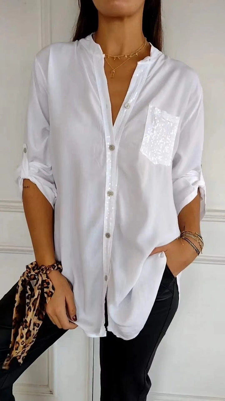 Echoarchiv | Glitzerbluse Mit Paillettentasche