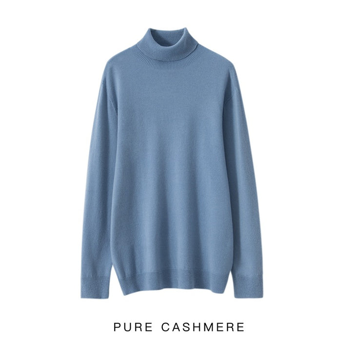 Herren-Rollkragenpullover aus 100% reiner Wolle