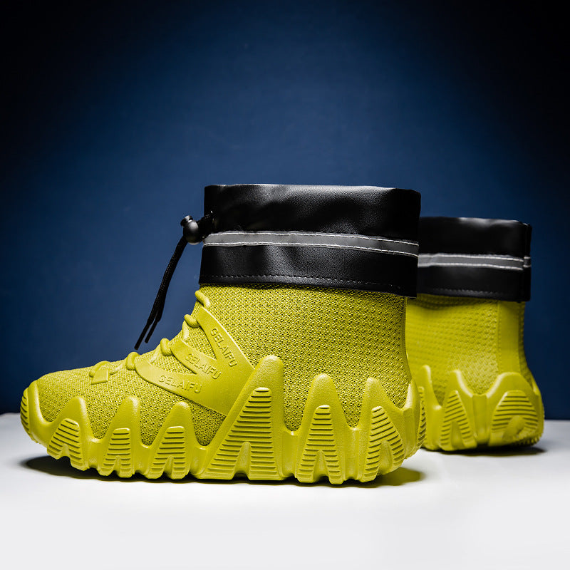 Wasserdichte Herren-Stiefel, PVC, gefüttert