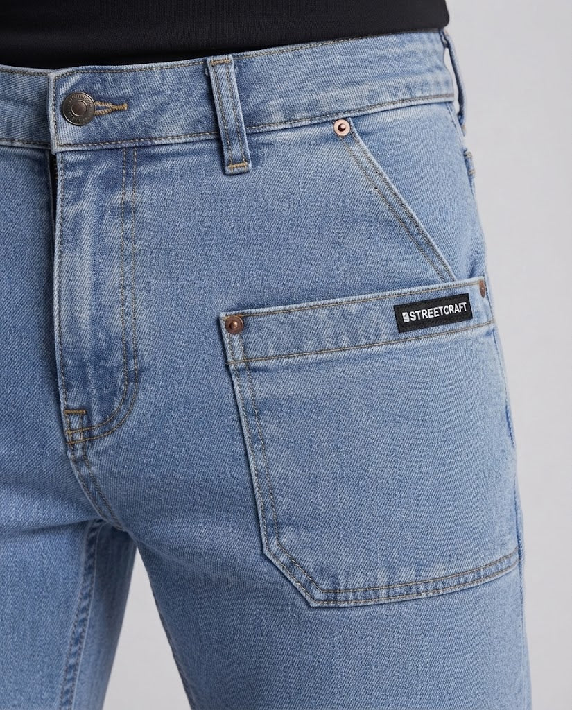 Herren Modische Slim-Fit Jeans Echoarchiv