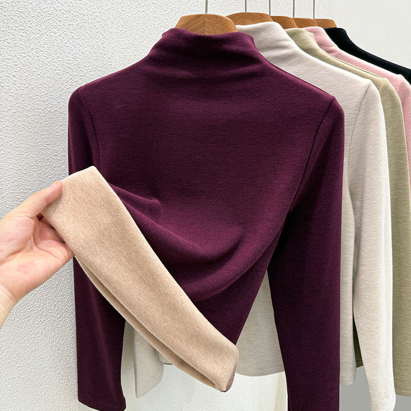 Damen-Rollkragenpullover aus Wollmischgewebe
