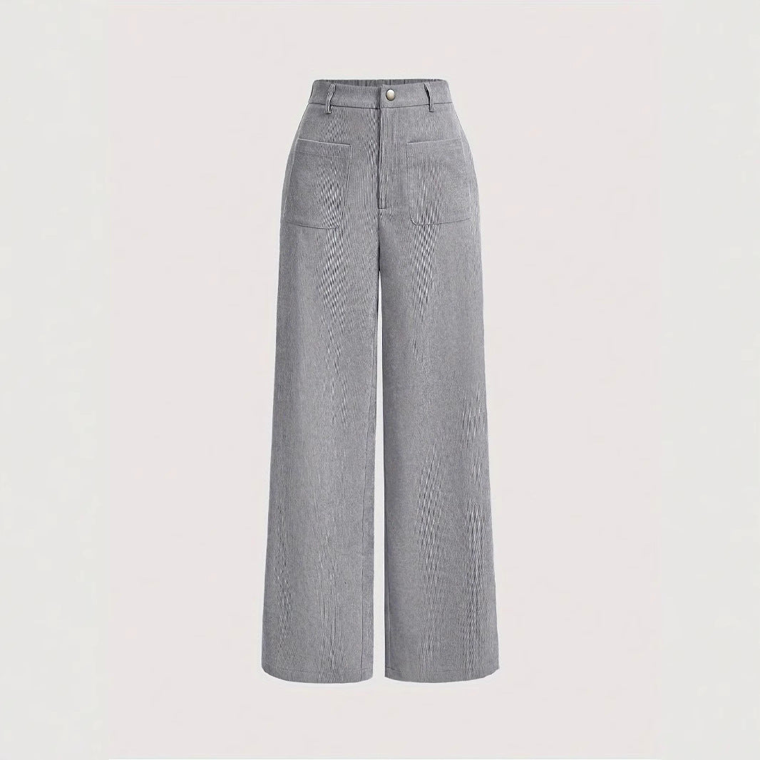 Kord-Hose mit geradem Schnitt