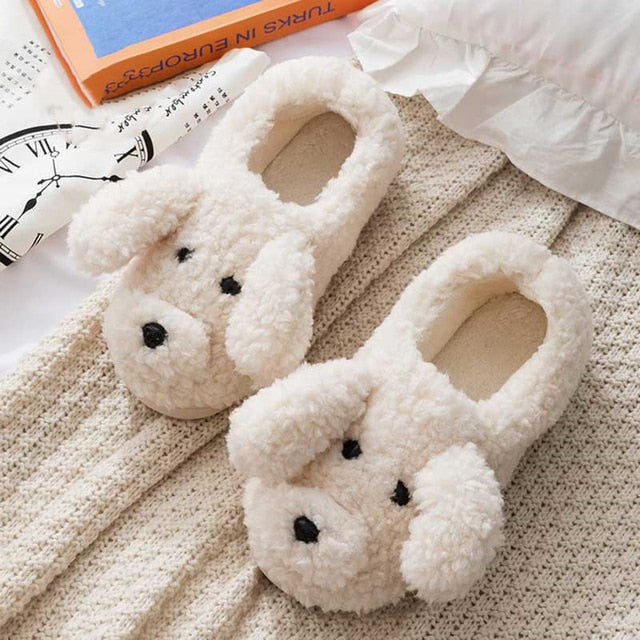 Flauschige Tierpantoffeln