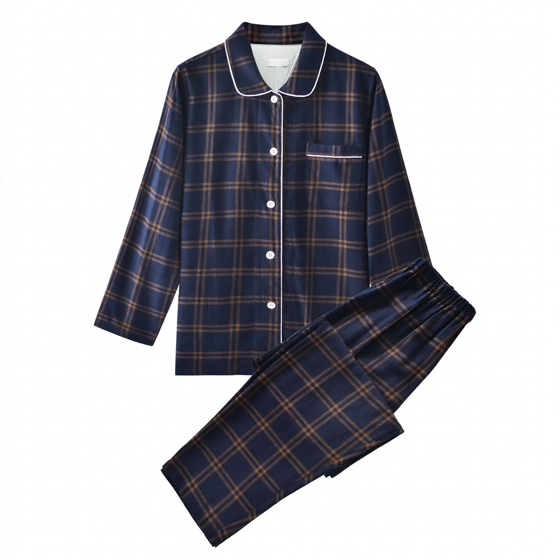 Flanell-Schlafanzug-Set für Damen und Herren