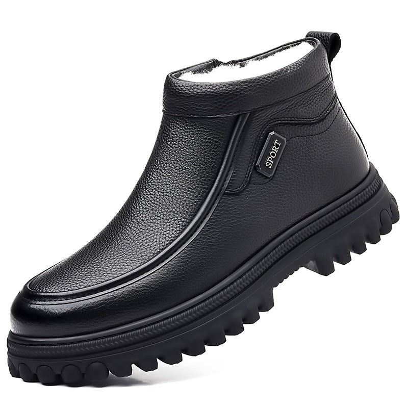 Herren-Winterstiefel, gefüttert, rutschfest, warm