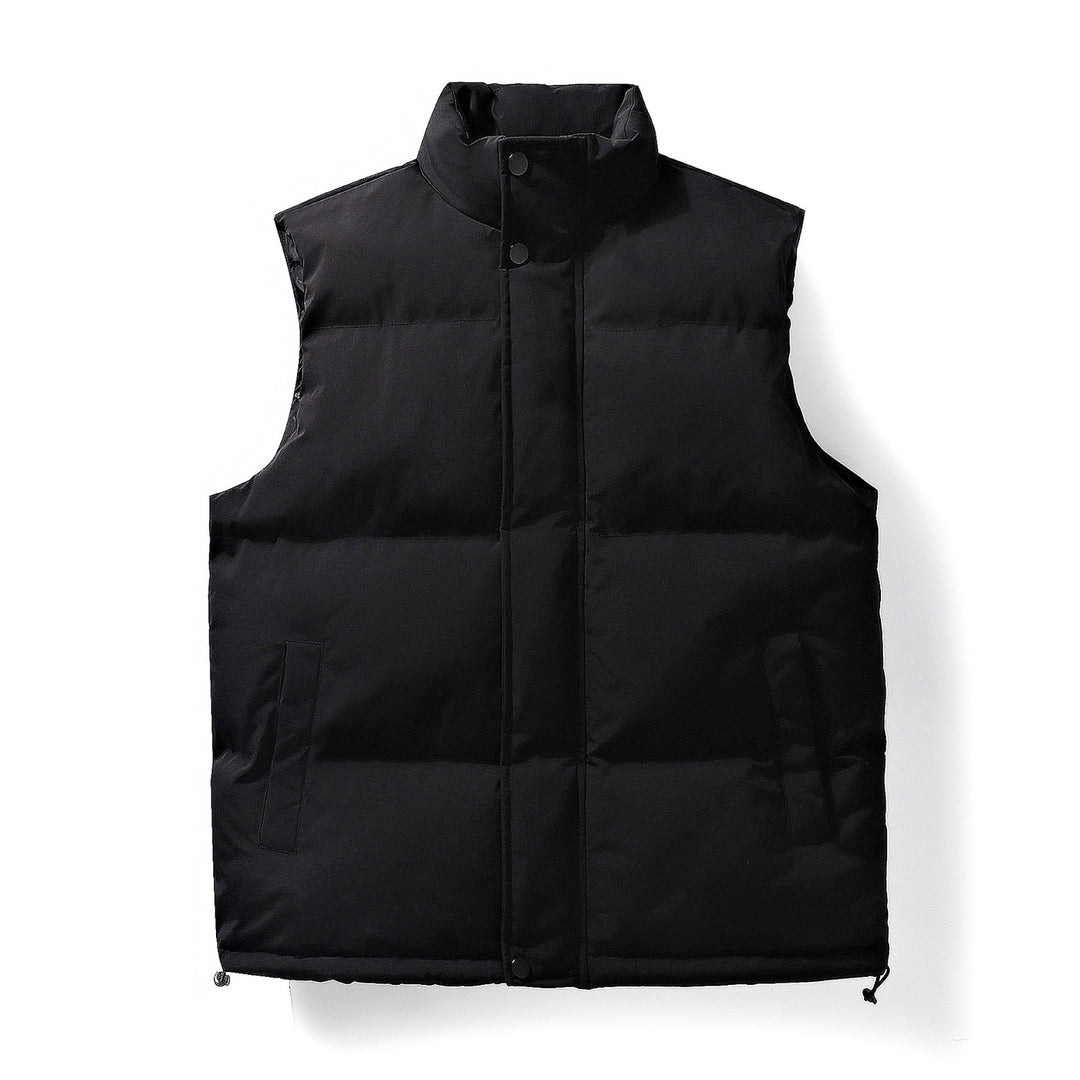 Herren-Steppjacke, winddicht, Stehkragen, locker