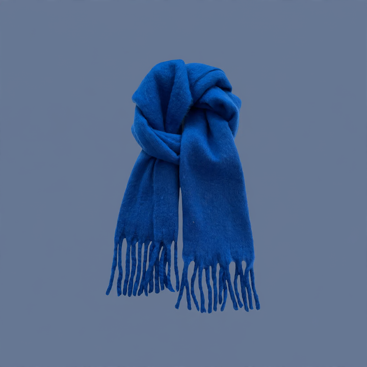 Modischer Schal in Klein-Blau, verschiedene Ausführungen