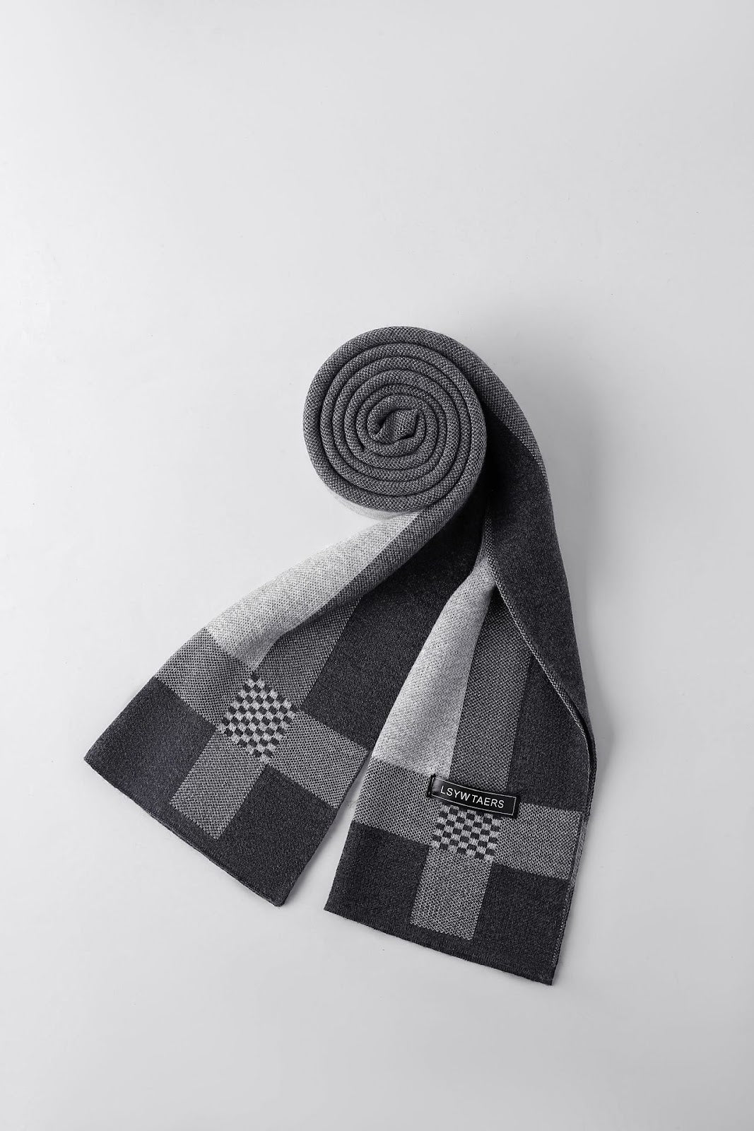 Herren-Strickschal, 195x28cm