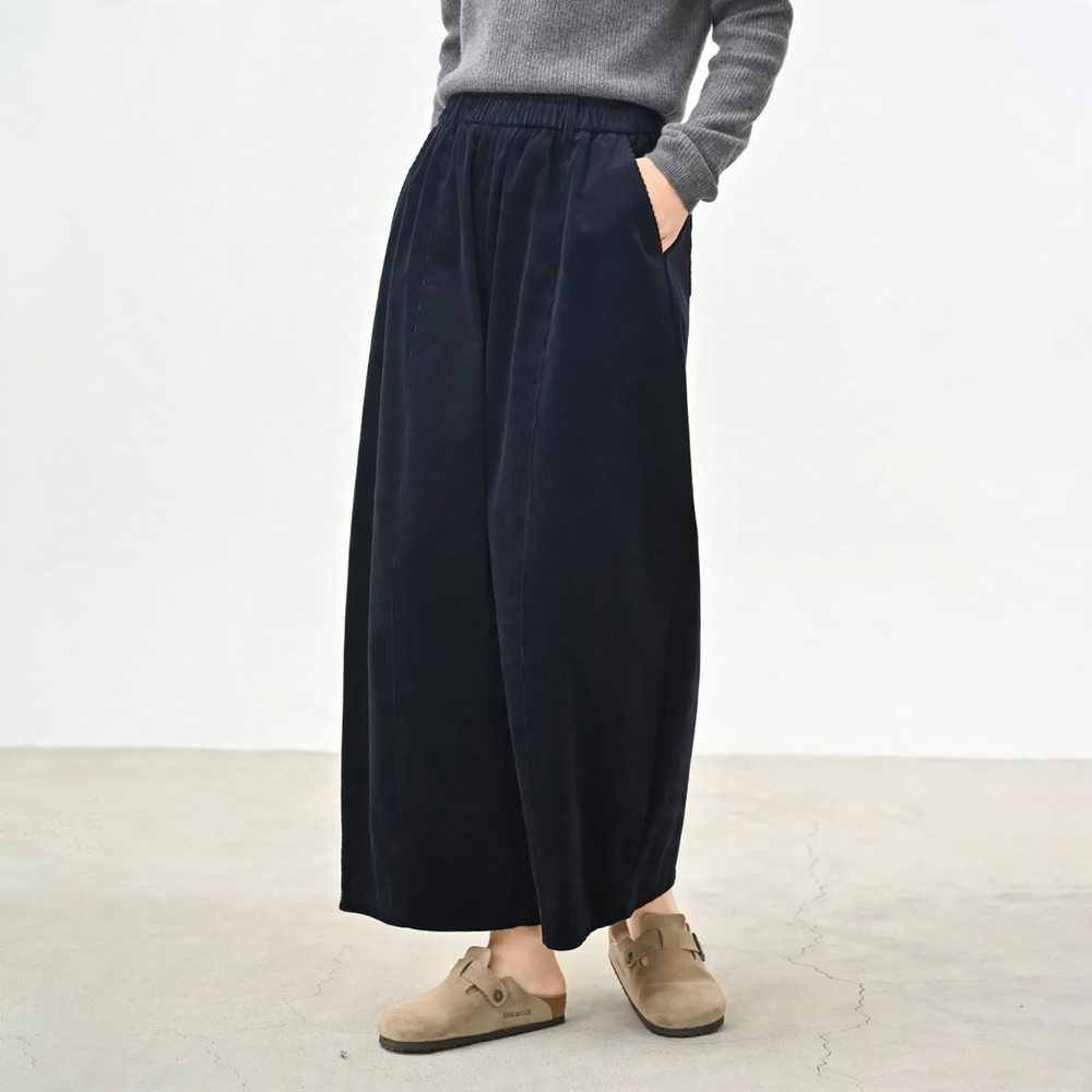 Retro-Cordhose mit elastischem Bund