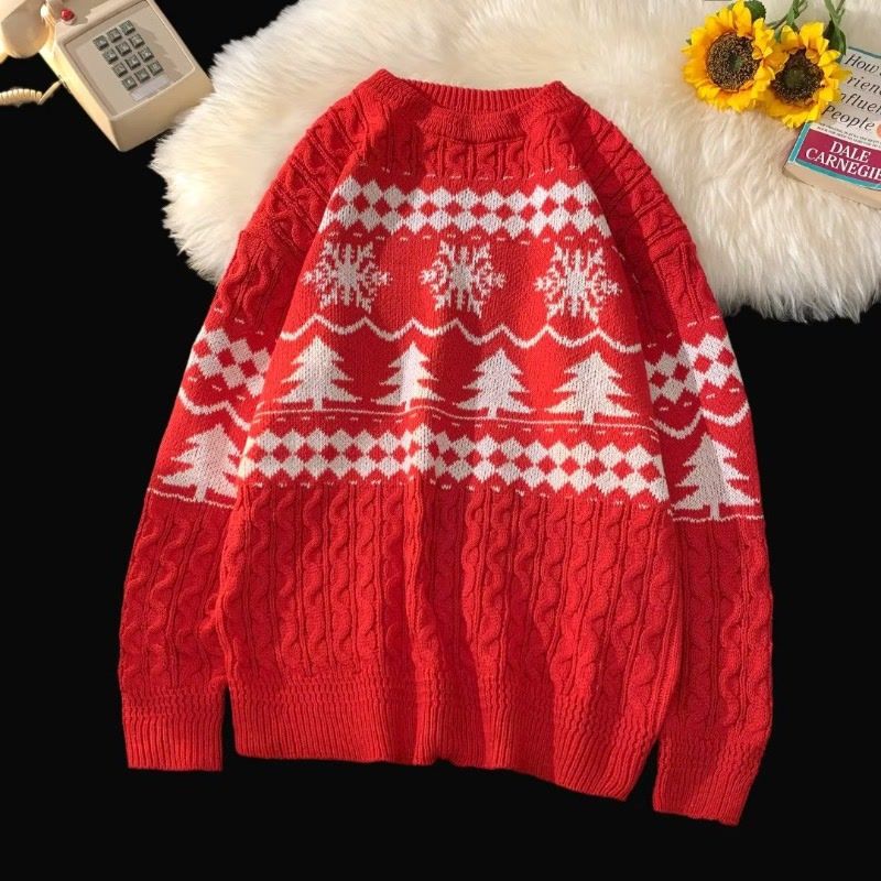 Retro-Strickpullover im amerikanischen Stil