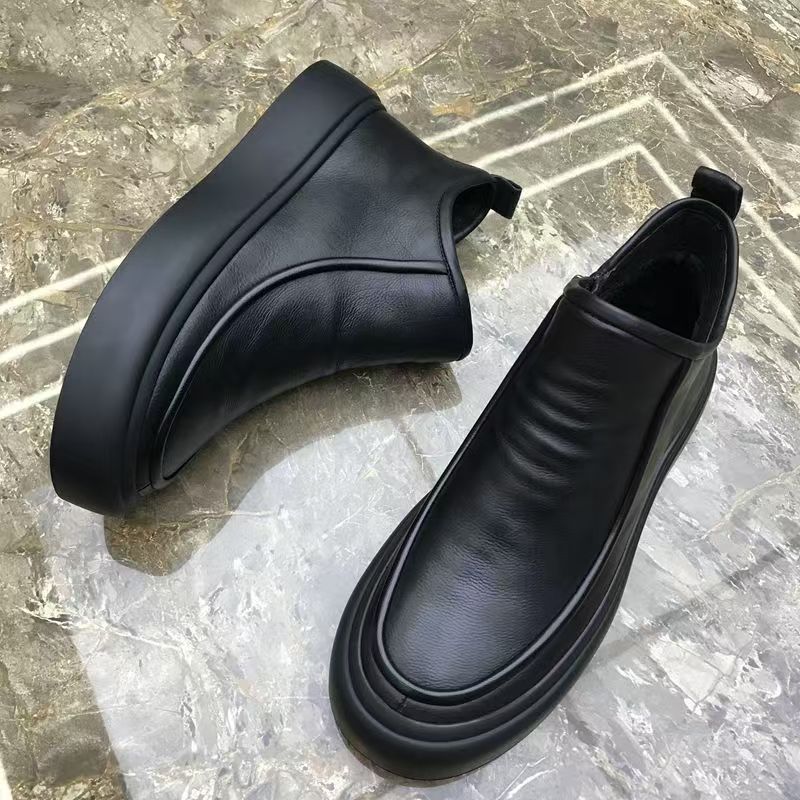 Gefütterte Herren-Chelsea-Stiefel, Leder