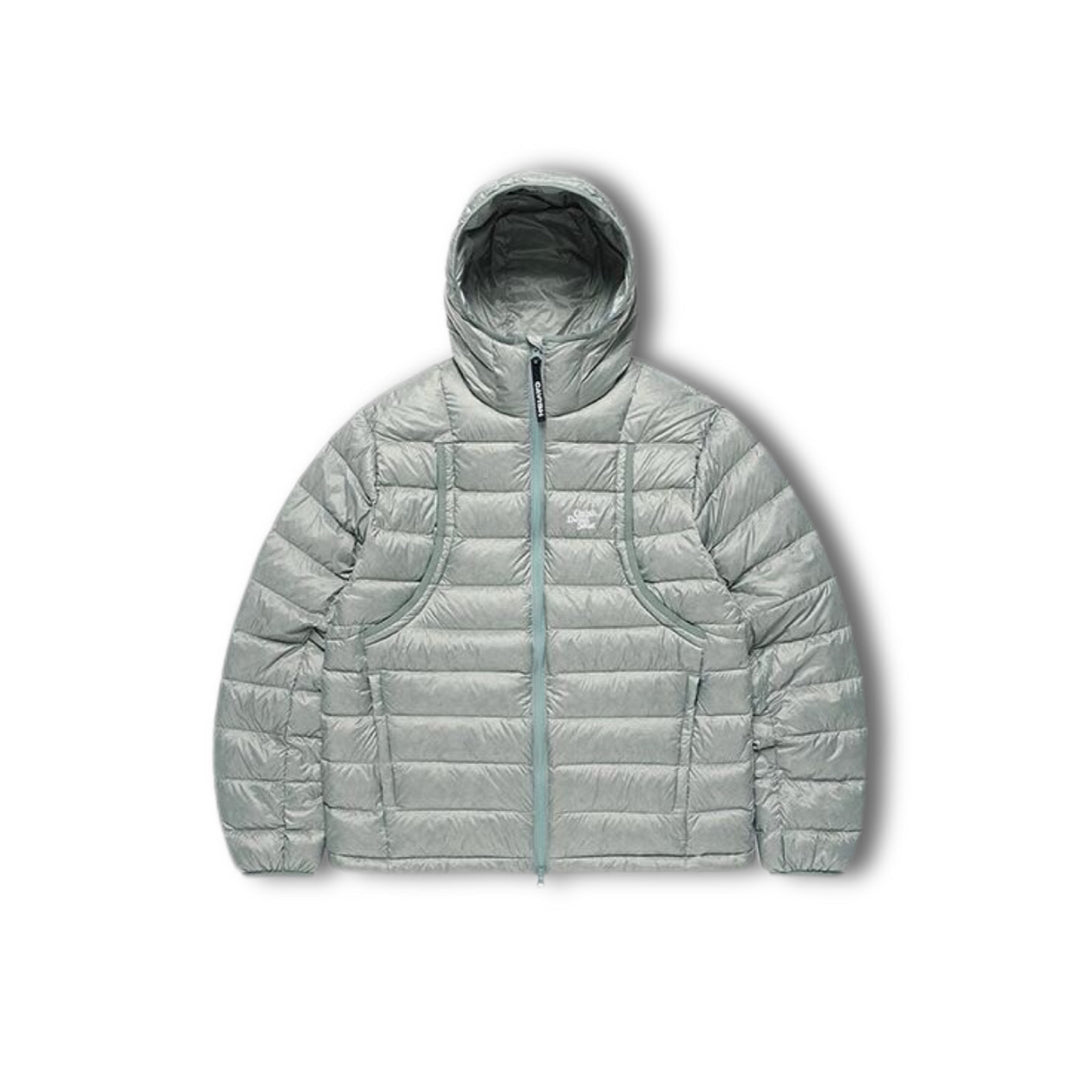 Leichte Daunenjacke mit Kapuze, 90% Grauentendaunen