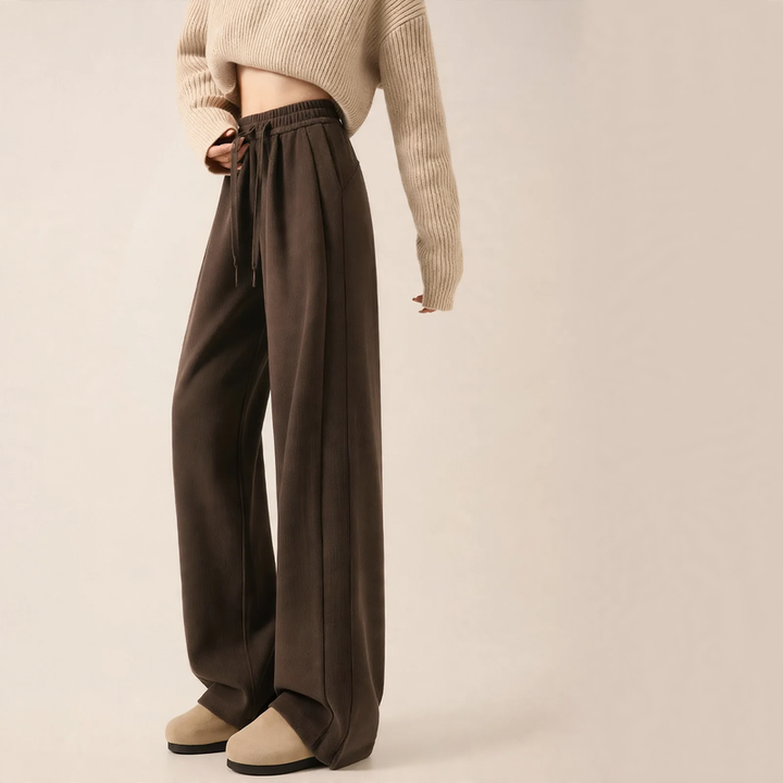 Damen-Cordhose, gerade Passform, gefüttert