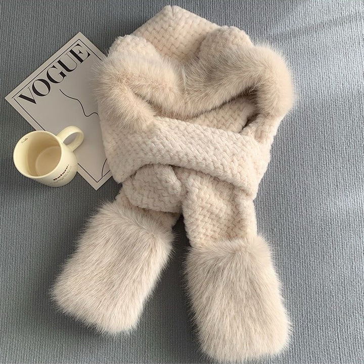 3-in-1 Set: Mütze, Schal und Handschuhe, flauschig