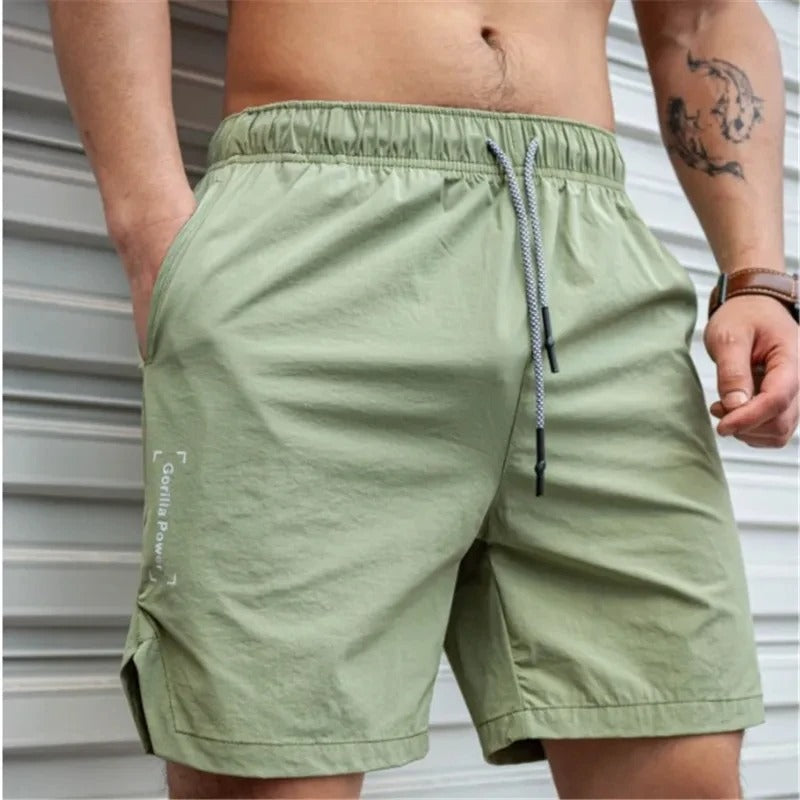 Echoarchiv | Atmungsaktive, Einfarbige Badeshorts für Männer mit Kordel