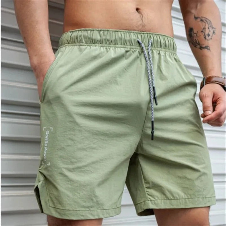 Echoarchiv | Atmungsaktive, Einfarbige Badeshorts für Männer mit Kordel