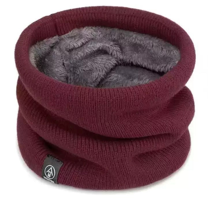 Gefütterter Strickschal, wärmend, für den Winter