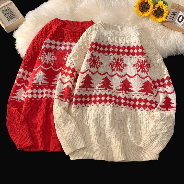 Retro-Strickpullover im amerikanischen Stil