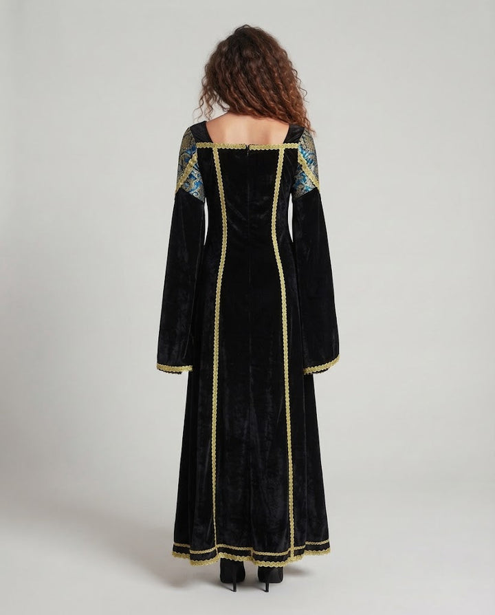 Frauen Elegantes Abendkleid mit Raffinierten Ärmeln Echo Archiv
