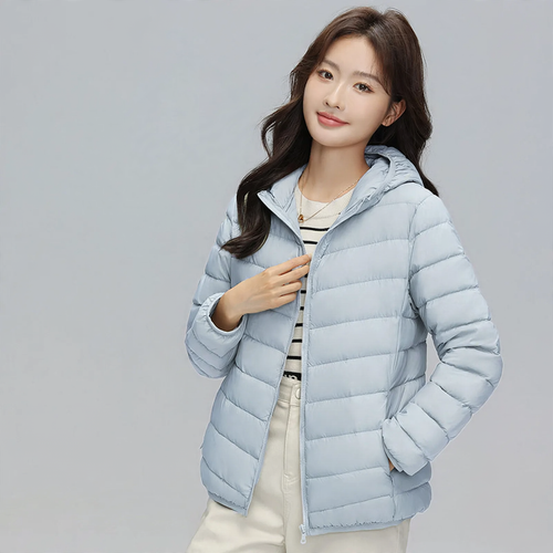 Leichte Daunenjacke mit Kapuze für Damen