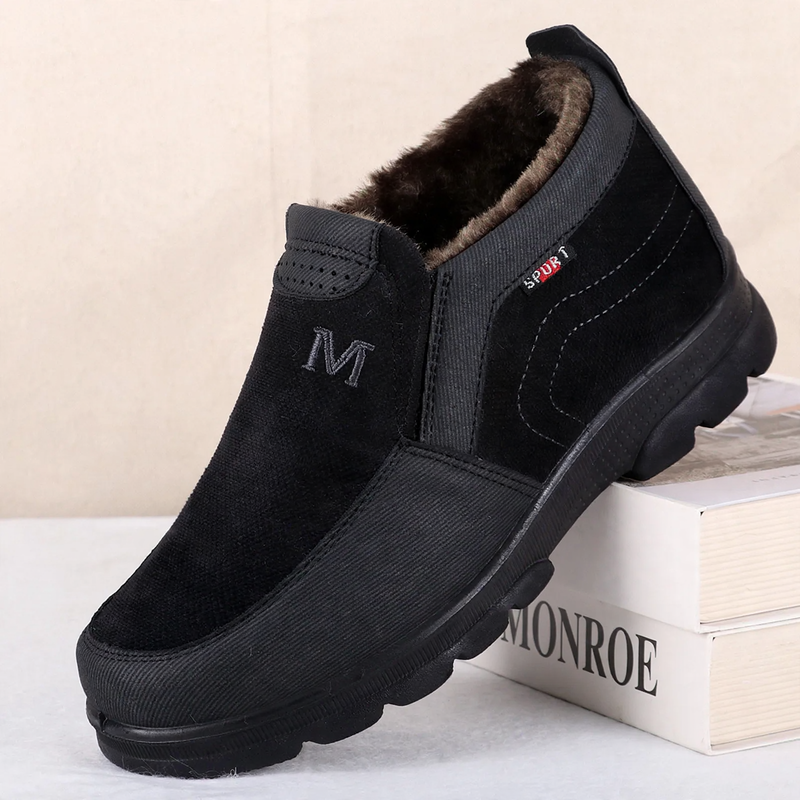 Herren-Winterstiefel, PU-Obermaterial, warm gefüttert