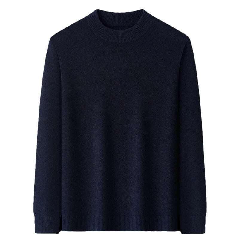 Herren-Kaschmirpullover mit Stehkragen, 400g