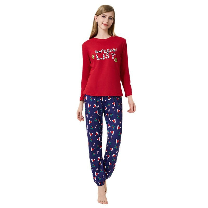 Damen-Schlafanzug-Set mit Weihnachtsmotiv