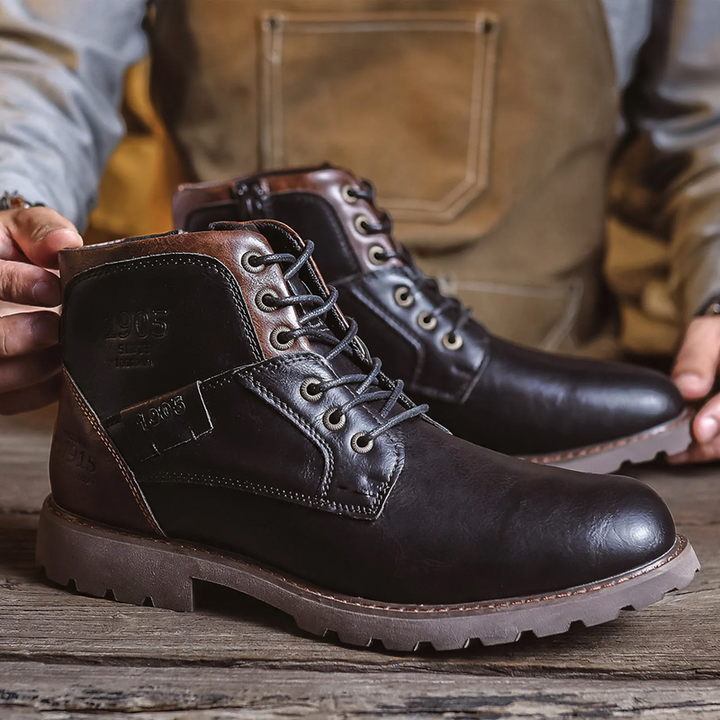 Herren-Stiefel im Retro-Stil mit Reißverschluss