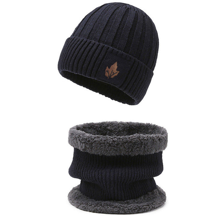 Strickmütze und Nackenschutz Set, gefüttert, für Herren