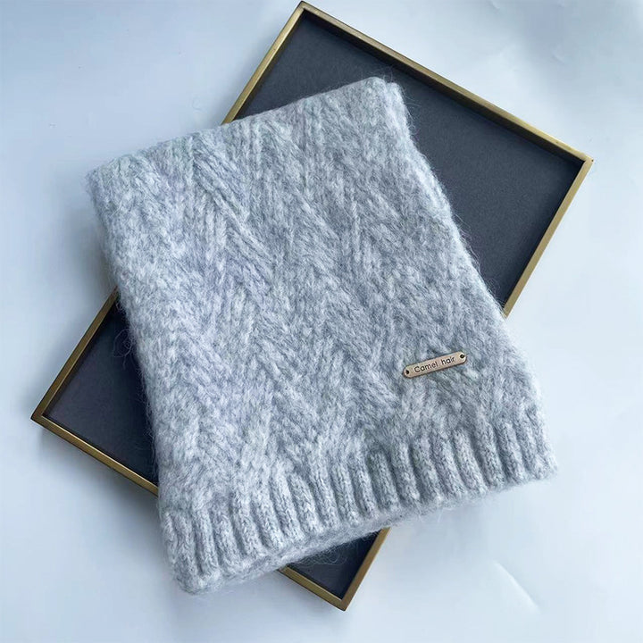 Strickschal mit Alpakawolle, 160x20 cm